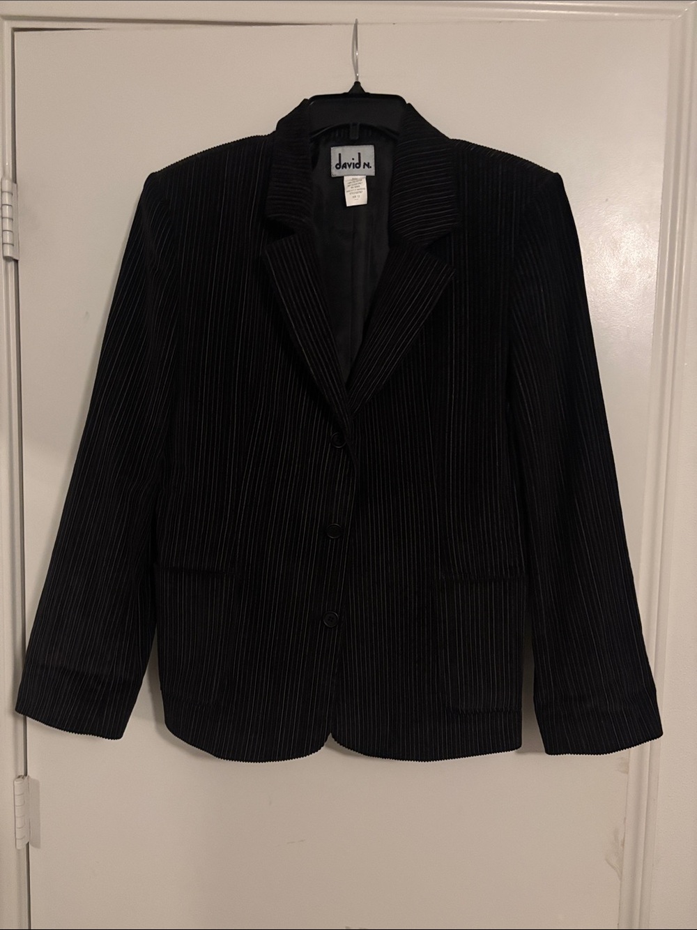 Vintage Women's Black Corduroy Blazer